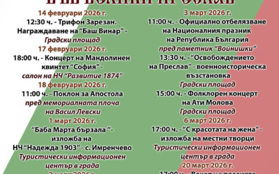 ПРЕДСТОЯЩИ СЪБИТИЯ ПРЕЗ ФЕВРУАРИ И МАРТ ВЪВ ВЕЛИКИ ПРЕСЛАВ